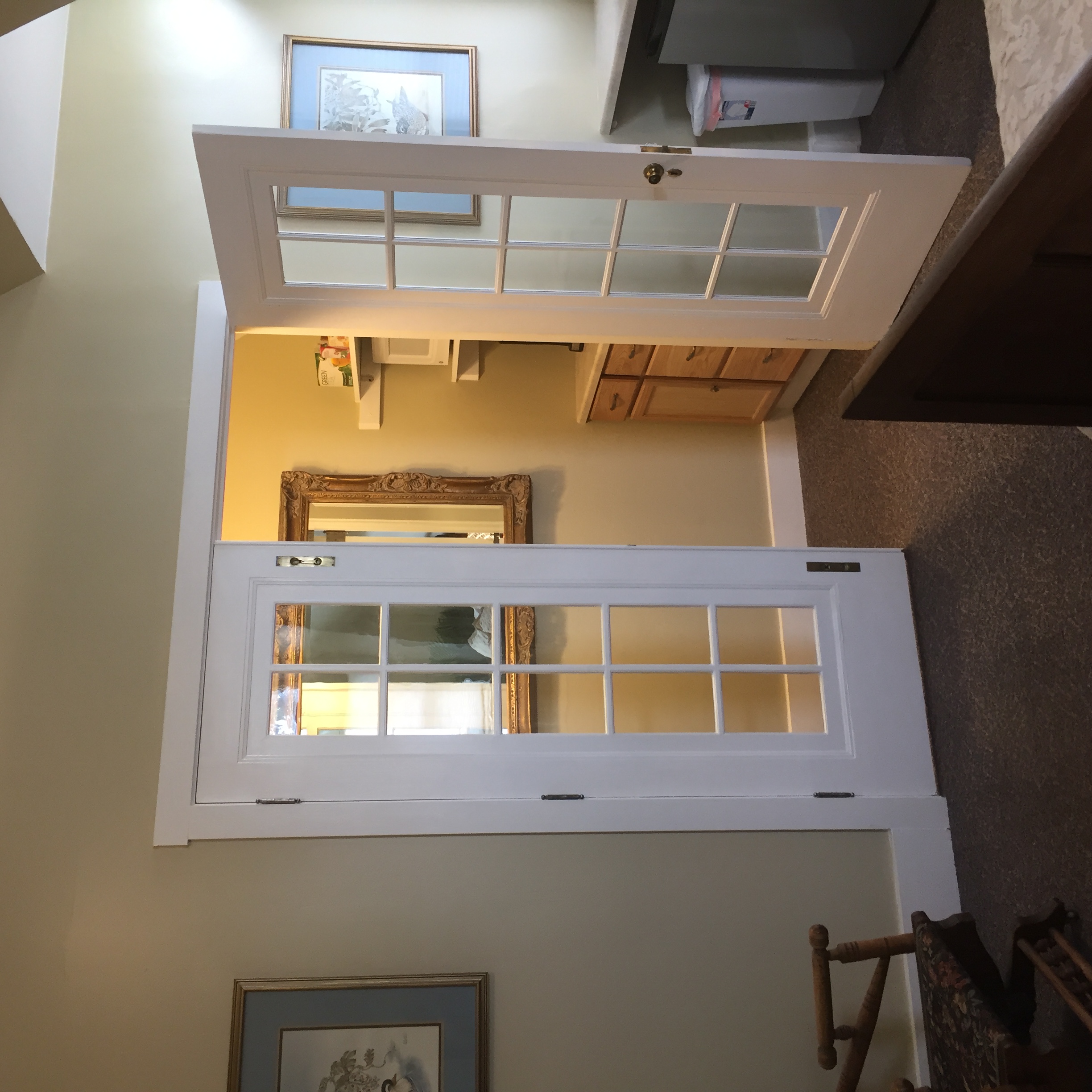 Kitchenette includes microwave, mini fridge, coffee maker